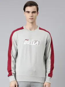 FILA Men Cotton Printed Sweatshirt