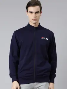 FILA Men Cotton Open Front Sweatshirt