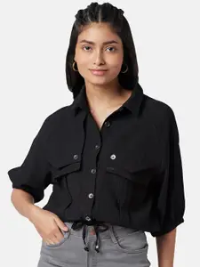 SF JEANS by Pantaloons Women Tie-Ups Casual Shirt