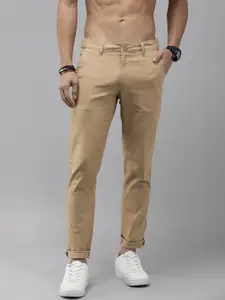 Roadster Classic Slim Fit Cotton Chinos Trousers