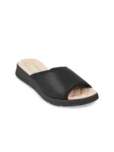 Biofoot Textured Slip On Wedge Sandals