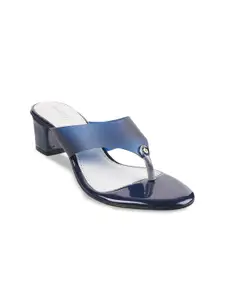 Metro Open Toe Block Open Back Heels