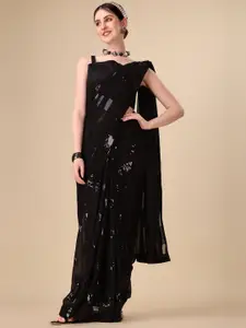 Vaidehi Fashion Sequinned Embellished Sheer Saree