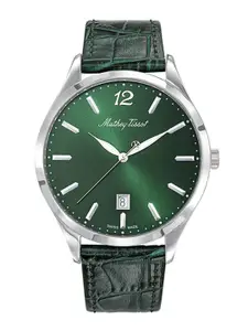 Mathey-Tissot Swiss Made Men Leather Textured Straps Analogue Watch H411AV