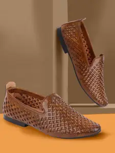 FAUSTO Men Woven Design Lightweight Mojaris