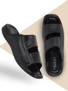 FAUSTO Men Leather Comfort Sandals