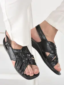 FAUSTO Men Leather Comfort Sandals