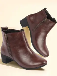 FAUSTO Women Block Heeled Regular Boots