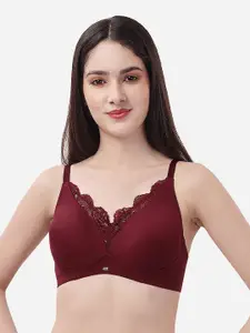 Soie Non Padded Non Wired Convertible to Racerback Lace Bra