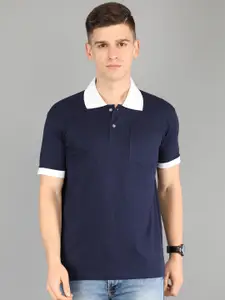 Fleximaa Men Polo Collar Cotton T-shirt