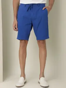 RARE RABBIT Men Monty Slim Fit Mid-Rise Cotton Shorts