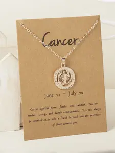 Pinapes Set of 2 Gold-Plated Capricorn & Cancer Pendant Chain
