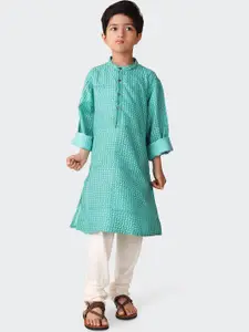 Fabindia Boys Mandarin Collar Kurta
