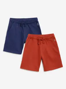 Campana Boys Pack Of 2 Cotton Regular Fit Shorts