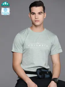 Columbia Men Brand Logo Printed Zero Rules Slim Fit T-shirt