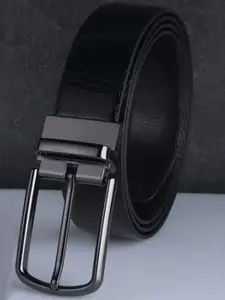 KAEZRI Men Textured Reversible PU Formal Belt