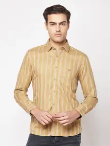 Crimsoune Club Striped Cotton Casual Shirt