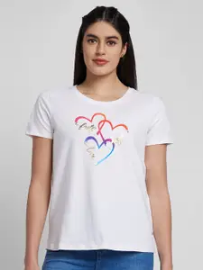 SPYKAR Typography Printed Cotton T-shirt