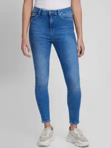 SPYKAR Women Super Skinny Fit High-Rise Heavy Fade Jeans