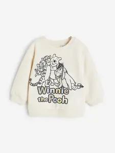 H&M Girls Graphic Printed Cotton Sweatshirt