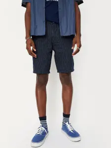max Men Striped Pure Cotton Regular Fit Shorts