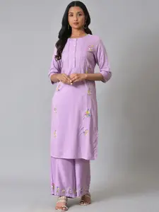 W Floral Embroidered Kurta