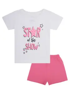 Bodycare Kids Infants Girls Printed T-shirt with Shorts