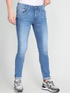 Flying Machine Men Super Skinny Fit Low-Rise Heavy Fade Jeans