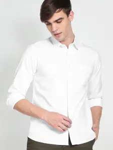 Flying Machine Dobby Slim Fit Casual Shirt