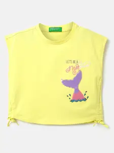 United Colors of Benetton Girls Embellished Cotton Top