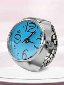 Fashion Frill Silver-Plated Stretchable Finger Ring