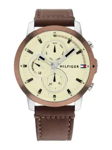 Tommy Hilfiger Men Dial & Leather Straps Analogue Watch TH1792053