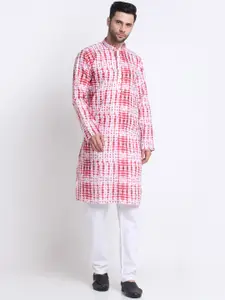 KRAFT INDIA  Dyed Batik Cotton Kurta With Pyjamas