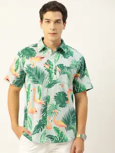 CrayonFlakes Men Comfort Floral Printed Casual Shirt