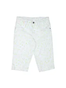 Gini and Jony Girls Floral Printed Cotton Regular Fit Shorts