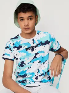 max Boys Abstract Printed Pure Cotton T-shirt