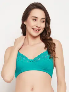 Clovia Non-Padded Non-Wired Full Cup Floral Patterned Bra