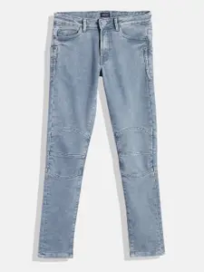 Allen Solly Junior Boys Skinny Fit Heavy Fade Stretchable Jeans