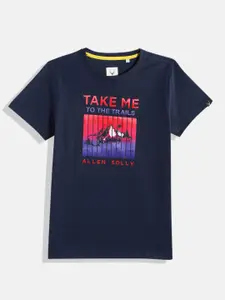 Allen Solly Junior Boys Printed Pure Cotton T-shirt