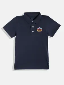 Allen Solly Junior Boys Polo Collar Pure Cotton Applique Detail T-shirt