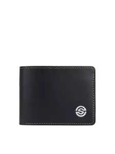 SCHARF Men Vegan Leather Two Fold Wallet