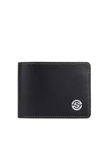 SCHARF Men Vegan Leather Two Fold Wallet