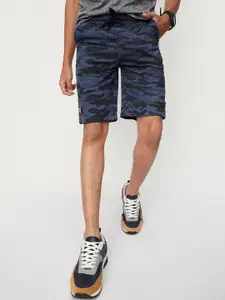 max Boys Camouflage Printed Cotton Shorts
