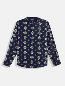 Allen Solly Junior Boys Ethnic Motifs Printed Pure Cotton Casual Shirt