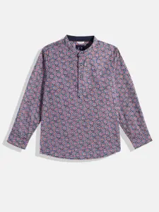 Allen Solly Junior Boys Printed Pure Cotton Casual Shirt