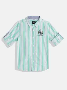 Allen Solly Junior Boys Pure Cotton Striped Casual Shirt
