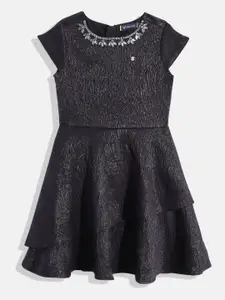 Allen Solly Junior Girls Embellished Fit & Flare Dress