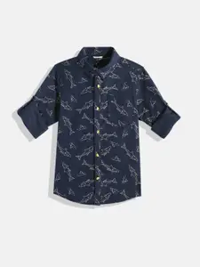 Allen Solly Junior Boys Printed Pure Cotton Casual Shirt