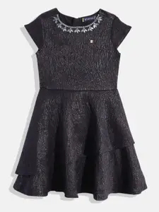 Allen Solly Junior Girls Embellished Fit & Flare Dress