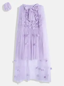 Allen Solly Junior Girls Floral Applique A-Line Dress